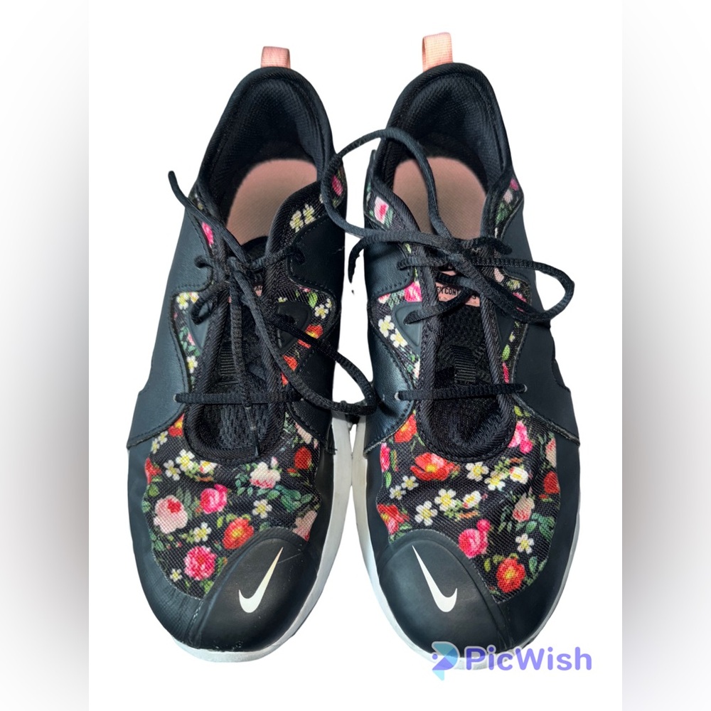 Nike floral flex contact 3 sneakers size 6Y - Picture 4 of 8